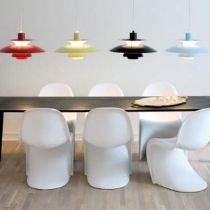 ph lampor över köksbord